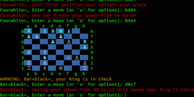 Useful Feedback in a Chess Game