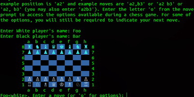 Start of Chess Game