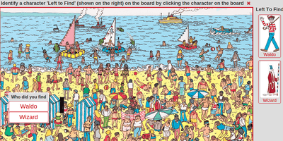 Where's Waldo Game in Progress